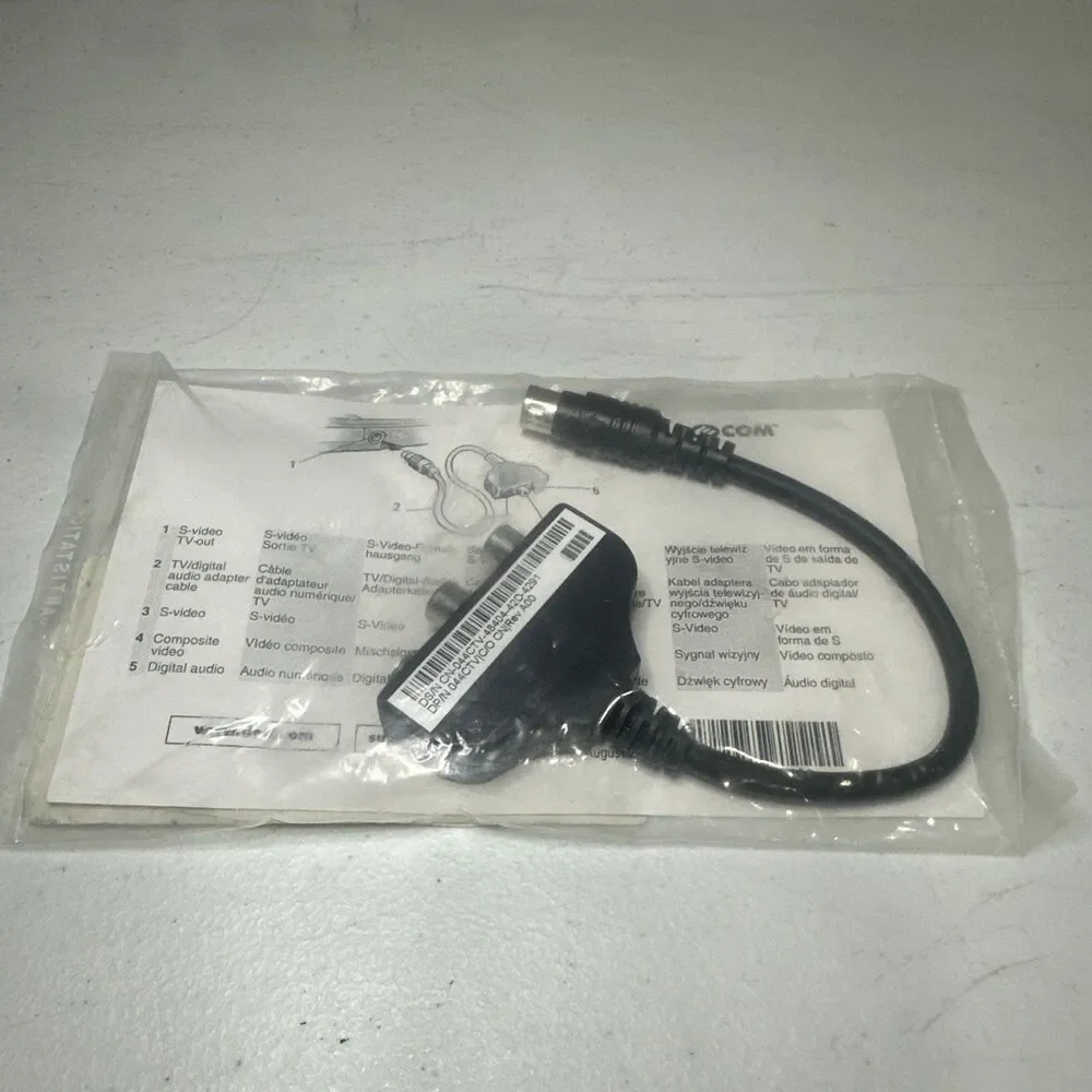 Dell S-VIDEO Cable TV-OUT For Dell Inspiron & Latitude & Others 70TVD / 44CTV